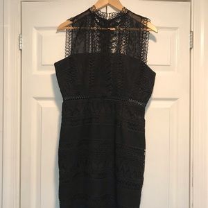 Bardot black Mariana lace dress